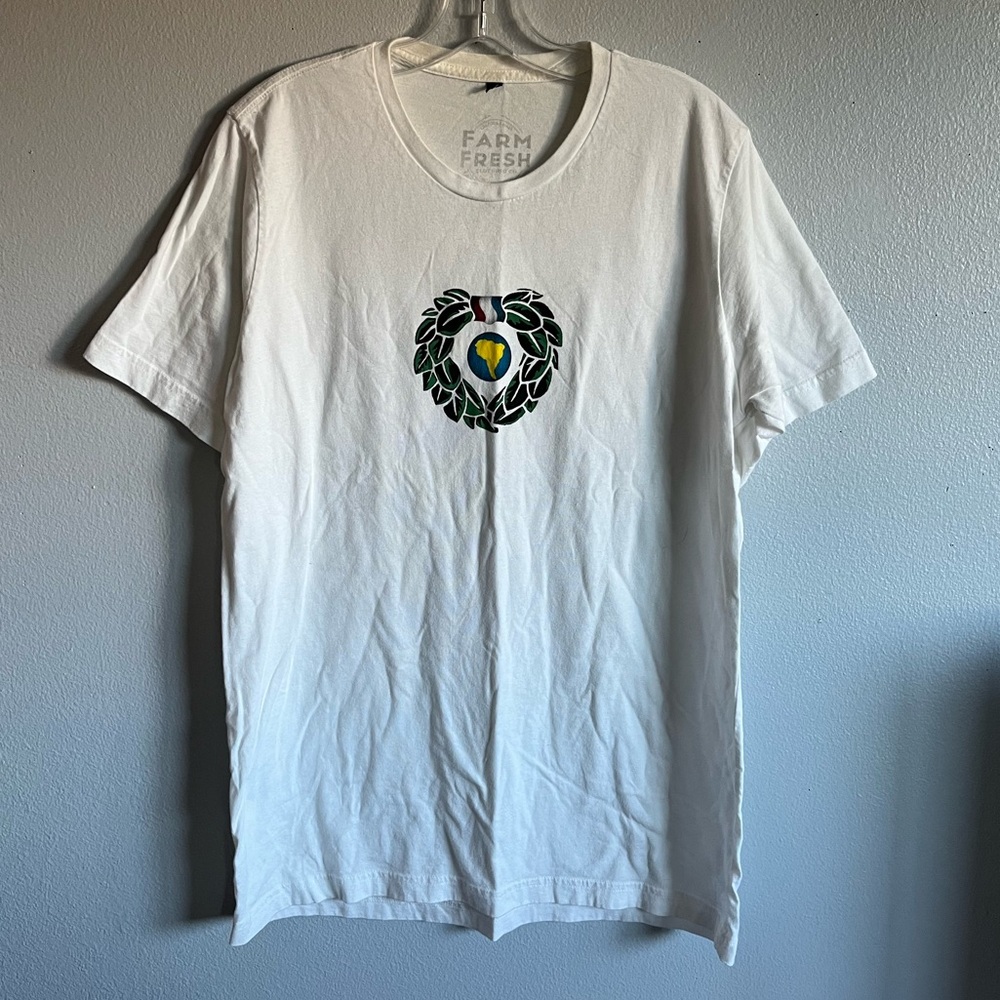Guayaki Yerba Mate Men’s Large White Short Sleeve T-Shirt